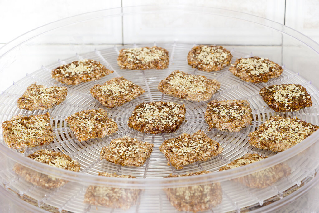 galletas veganas en la deshidratadora