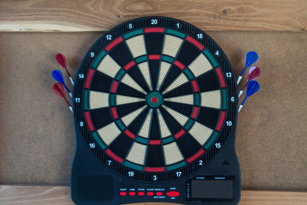 dartboard_hanging_on_a_wall